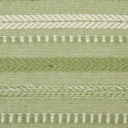 DII Farmhouse Braided Stripe Table Runner Collection, 15x72 (15x77, Fringe Included), Black