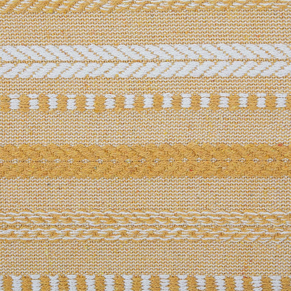 DII Farmhouse Braided Stripe Table Runner Collection, 15x72 (15x77, Fringe Included), Black