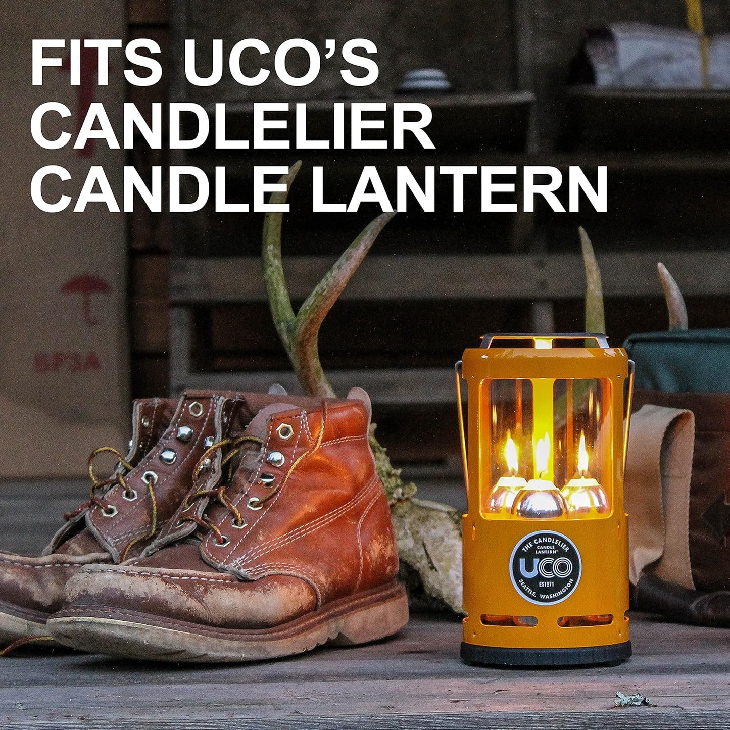 Candles for UCO Candle Lanterns, Long-Burning Candles for Outdoor, Camping, Prepping Supplies and Emergency Preparedness