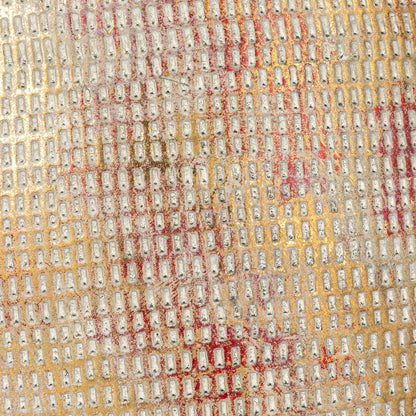 Creative Co-Op Large Matte White Embossed Stoneware Planter