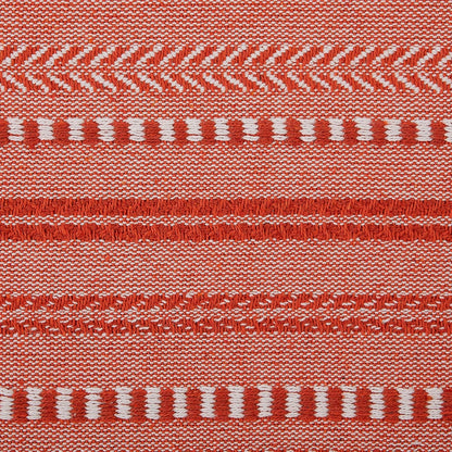 DII Farmhouse Braided Stripe Table Runner Collection, 15x72 (15x77, Fringe Included), Black