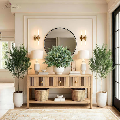 Artificial Greenery Stems, Faux Eucalyptus Stems Bulk with Fake Leaves, Mixed Greenery for Centerpieces and Vase, Artificial Eucalyptus Plants for DIY Flower Wedding Home Decor