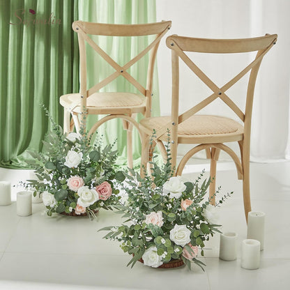 Artificial Greenery Stems, Faux Eucalyptus Stems Bulk with Fake Leaves, Mixed Greenery for Centerpieces and Vase, Artificial Eucalyptus Plants for DIY Flower Wedding Home Decor